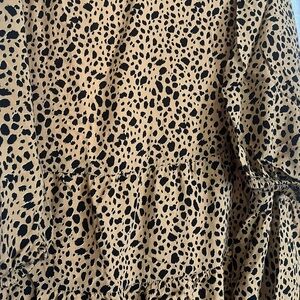 GAP Women's Mini Dress - Leopard Print